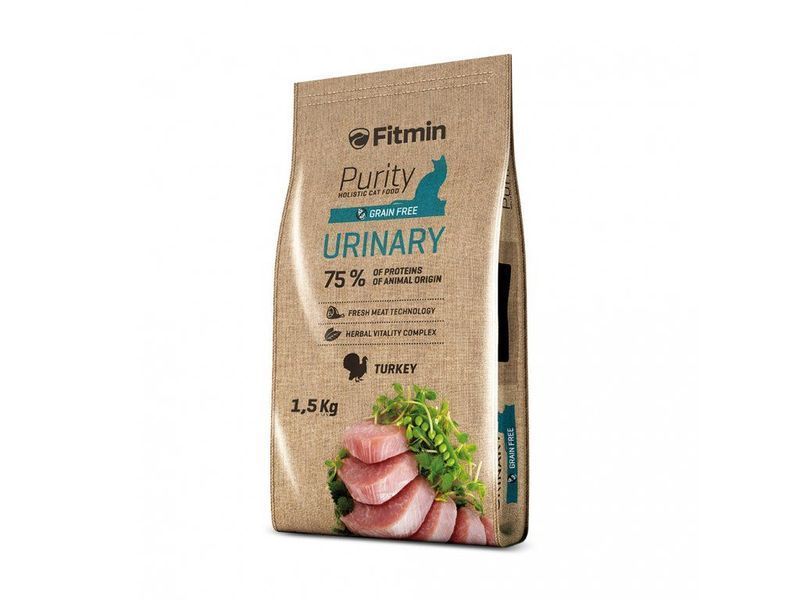 Fitmin cat Purity Urinary (профілактика хвороб сечовивідної системи з індичкою), 1,5 кг 532114040 фото