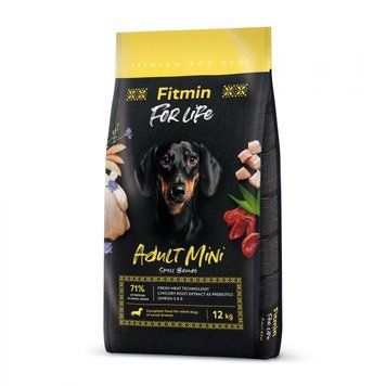 Fitmin dog For Life Adult Mini (для дорослих собак малих та мініатюрних порід), 12 кг 511114053 фото