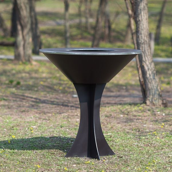 Дровяной гриль-очаг Ahos Olympic 1000, черный AHOS OLYMPIC 1000 BLACK фото