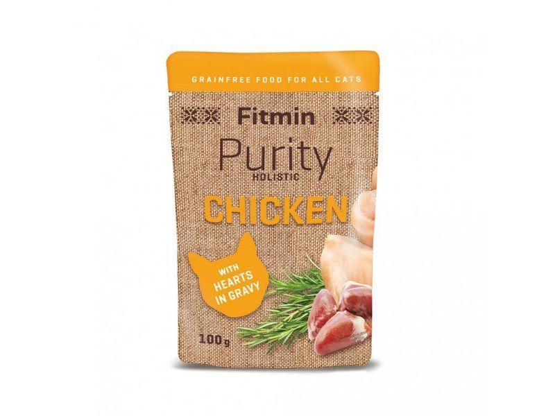 Fitmin cat Purity pouch Chicken with hearts 100г 332384005 фото