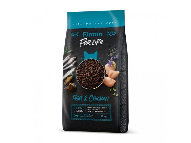 Fitmin cat For Life Adult Fish & Chicken (для дорослих котів з куркою та рибою), 8 кг 512114008 фото