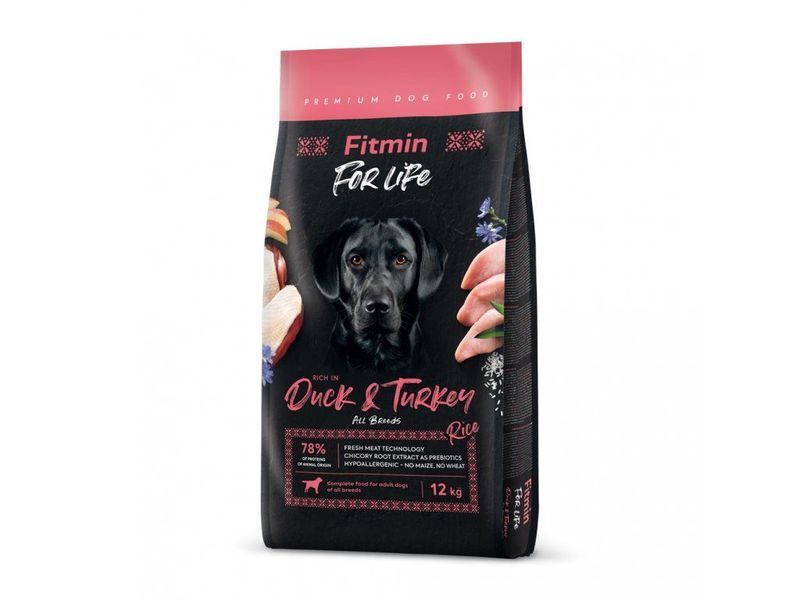 Fitmin dog For Life Duck & Turkey (для дорослих собак всіх порід качка та індичка), 12 кг 511114057 фото