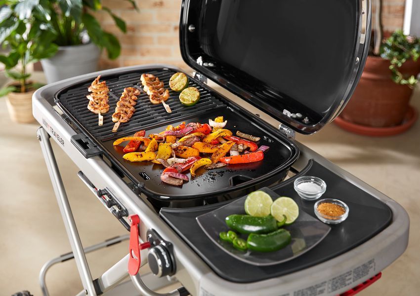 Чугунный поддон для газового гриля Weber Traveler 7034 фото